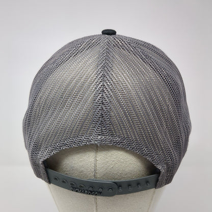 Rocky Mountain Crane Snapback Trucker Hat Gray One Size Mesh Back