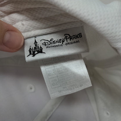 Disney Pink Logo Strapback Hat White Adult Embroidered Adjustable 6 Panel