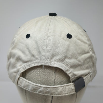 Spencer Baseball Cap Beige One Size Curved Brim Embroidered Logo Slideback Hat