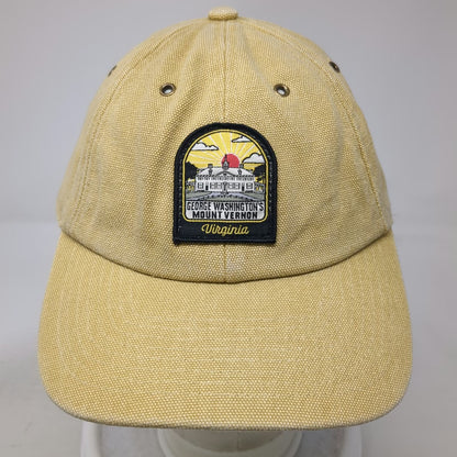 TechStyles Baseball Cap Beige One Size Mount Vernon Virginia Hat Slideback