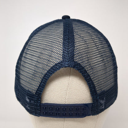 Functional 45 Training Snapback Trucker Hat Blue One Size Adjustable Mesh Back