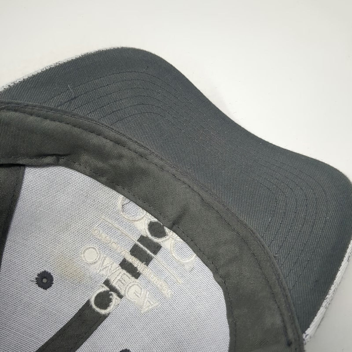 Omega Baseball Cap Gray One Size Olympics Official Timekeeper Logo Slideback Hat