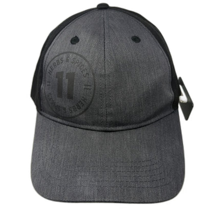 KFC Baseball Cap Gray Black One Size 11 Herbs & Spices Finger Lickin Good Hat