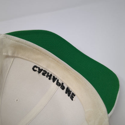 Cash App Me Snapback Hat White One Size Adjustable Embroidered Classics Yupoong
