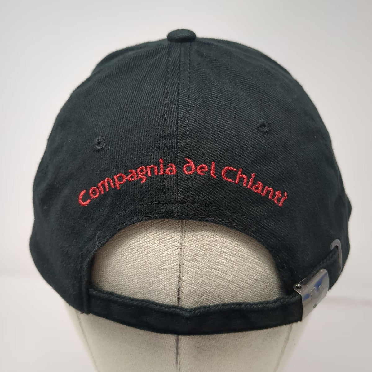 Compagnia del Chianti Baseball Cap Black One Size Rooster Tuscany Wine Hat
