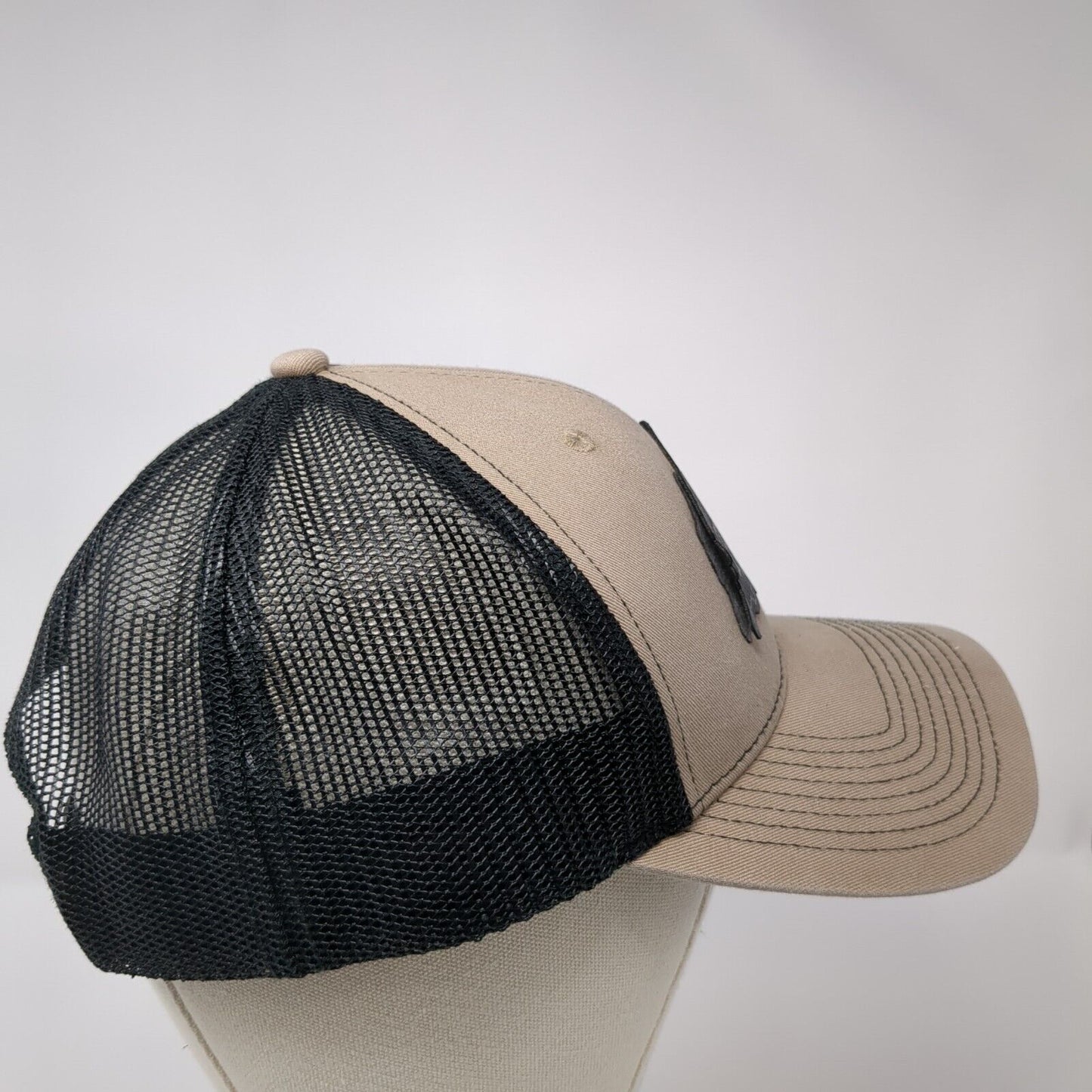 Fully Promoted Snapback Trucker Hat Tan One Size Mesh Back Outdoor Cap