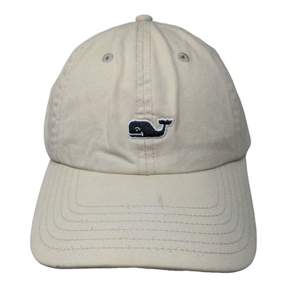 Vineyard Vines Slideback Hat Tan One Size Adjustable Embroidered 6 Panel Cotton