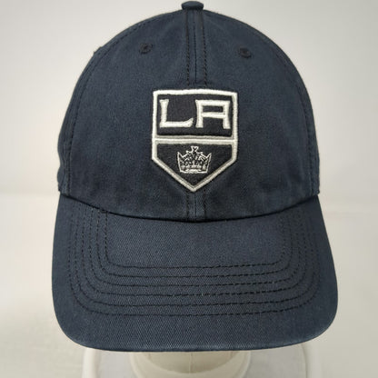 '47 Los Angeles Kings NHL Blue Size M Fitted Green Underbrim Shield Hockey Hat