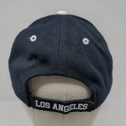 LA Los Angeles Strapback Hat Blue One Size Adjustable Embroidered La Vina Co