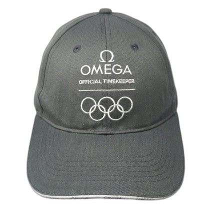 Omega Baseball Cap Gray One Size Olympics Official Timekeeper Logo Slideback Hat