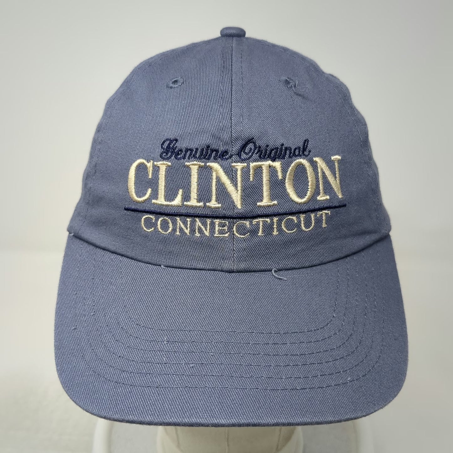 Ohiopyle Clinton Connecticut Blue One Size Baseball Cap Strapback Hat Souvenir