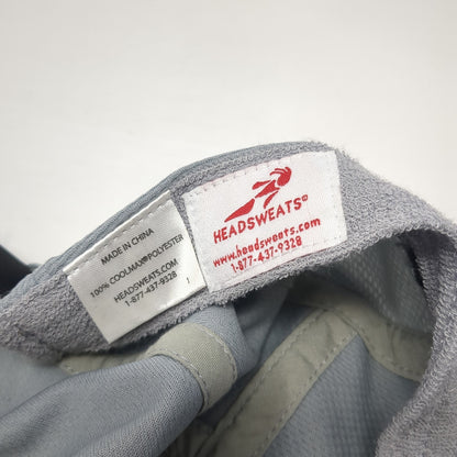 Headsweats Strapback 5 Panel Hat Gray One Size Adjustable Outdoor Blank