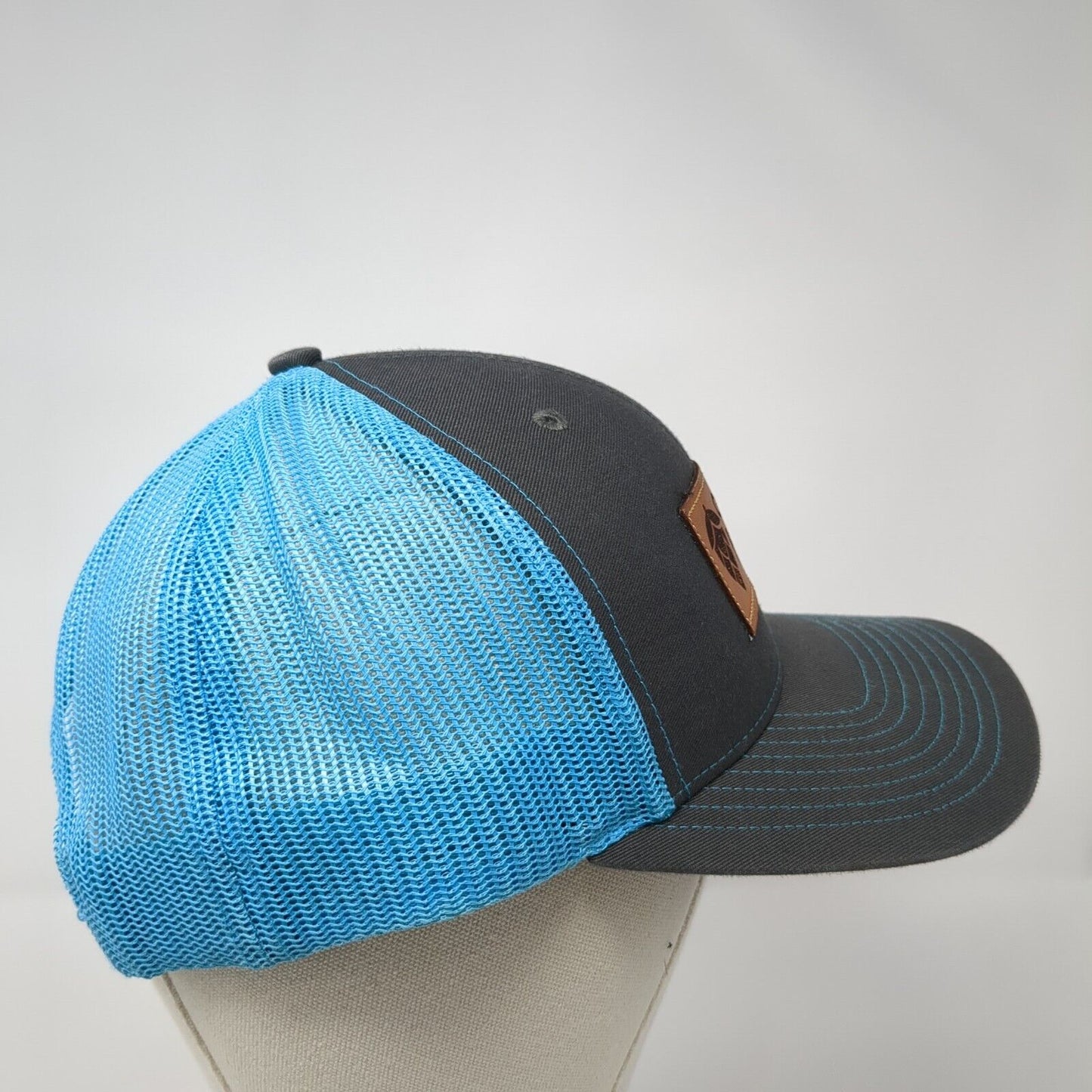 Obendorf Hop Leather Patch Snapback Trucker Hat Multi One Size Mesh Back