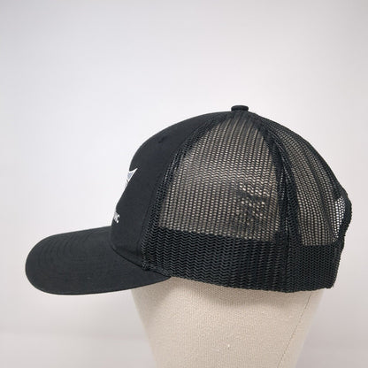 Crown Electric Inc Snapback Trucker Hat Black One Size Solid Mesh Back