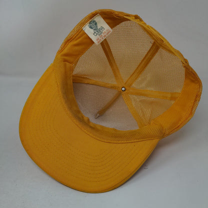 Zephyrhills Auction & Swapmeet Snapback Rope Trucker Hat Yellow OSFA Mesh Back