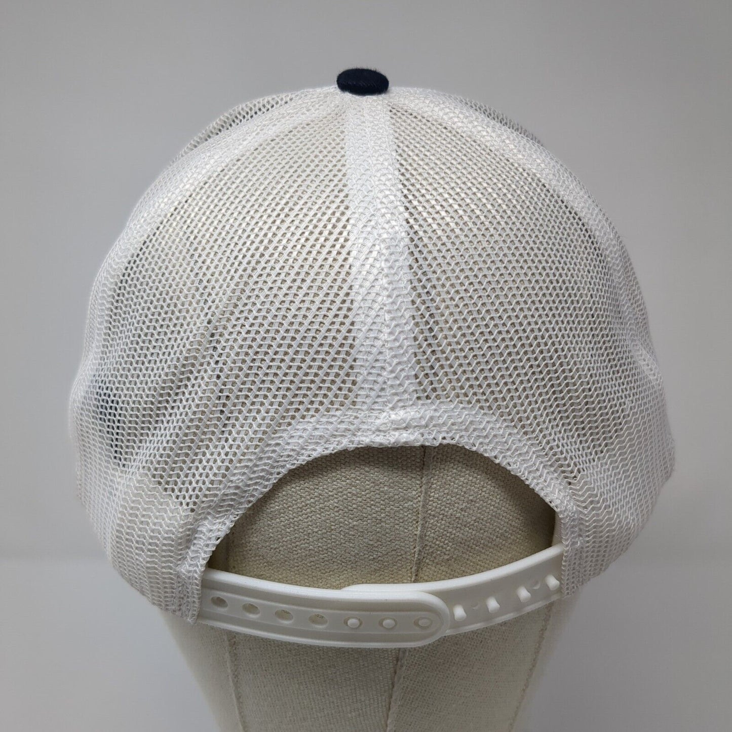 Wallowa Mountains Bicycle Club Snapback Trucker Hat Blue One Size Port Authority