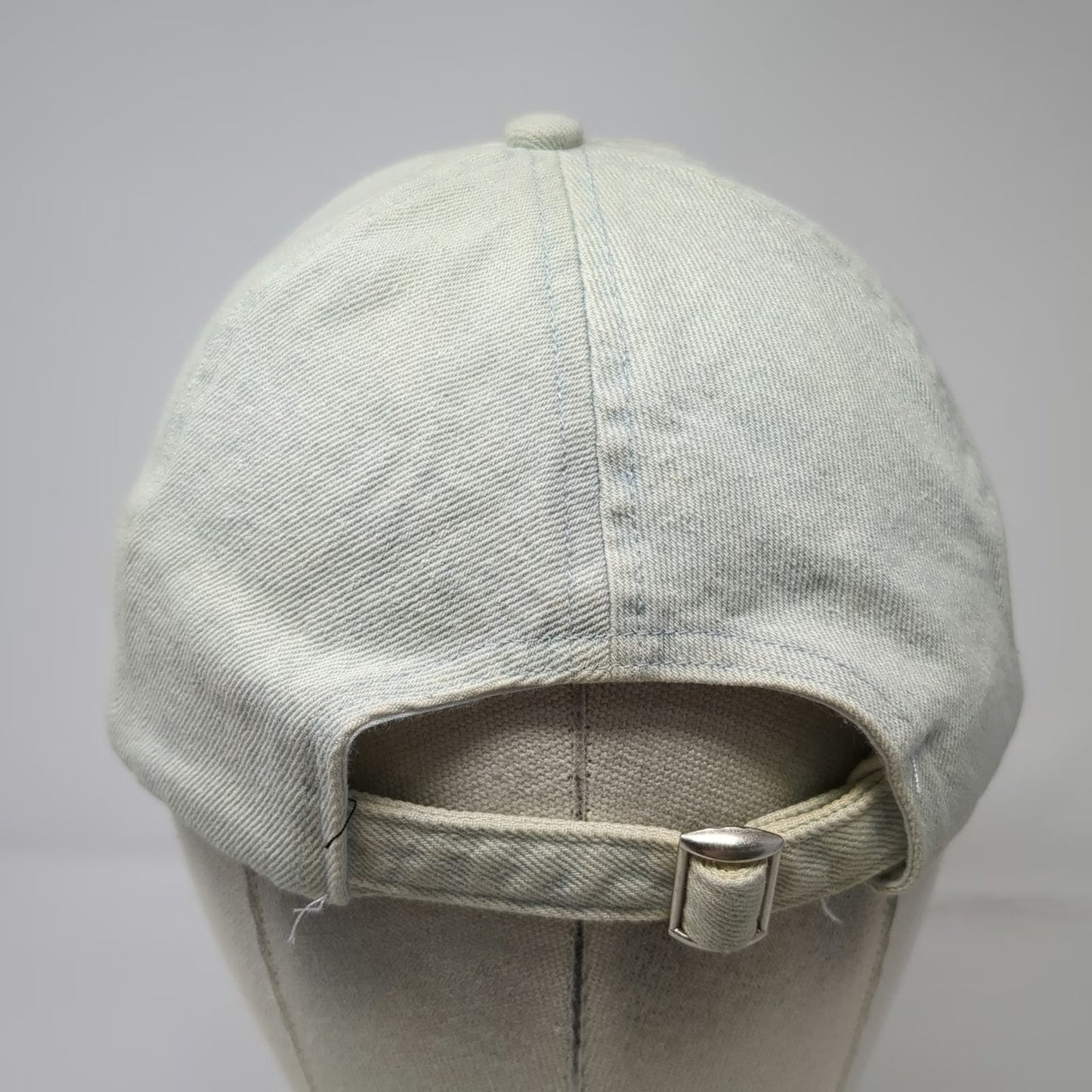 rubi Baseball Cap Blue One Size Stop Scrolling Embroidered Denim Adjustable Hat