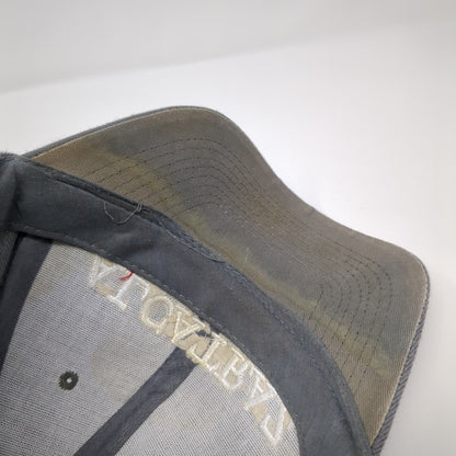 Alcatraz Strapback Hat Gray One Size Adjustable Embroidered 6 Panel Lanza