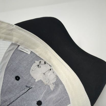 Crooked C8 Snapback Trucker Hat Black One Size Adjustable Mesh Back Cap America