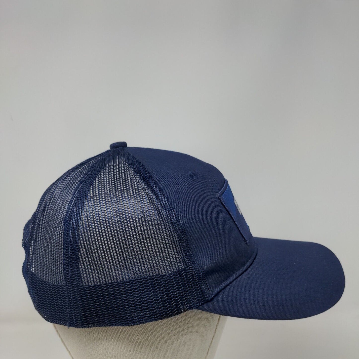 Heroes & Headliners Snapback Trucker Hat Blue One Size Mesh Back Port Authority