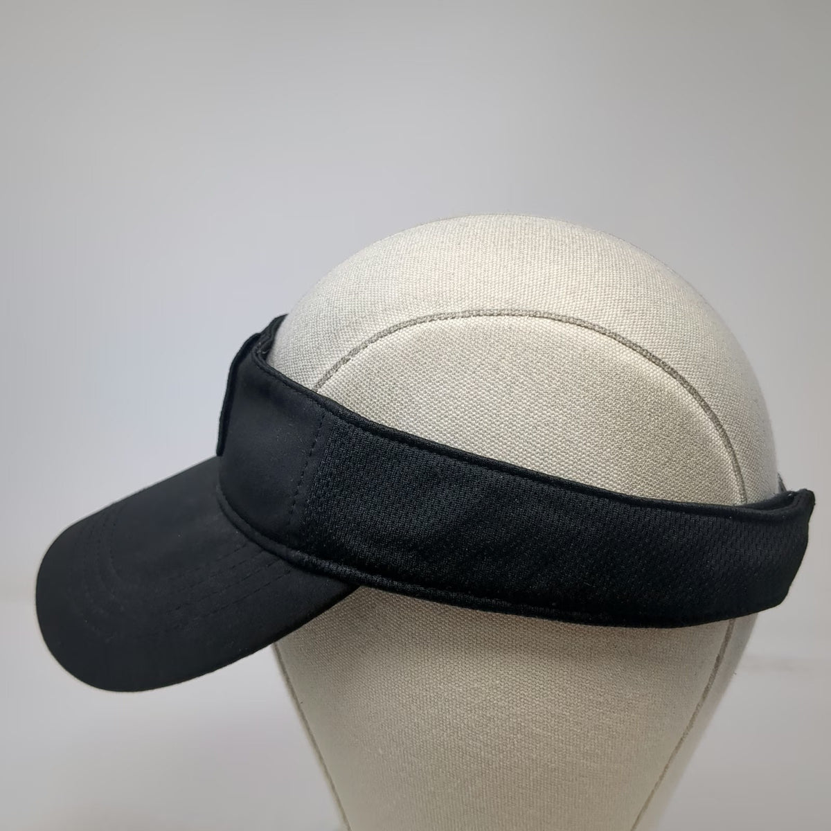 Costa Vida Visor Black One Size Snapback Wave Logo Patch Polyester Beach Hat