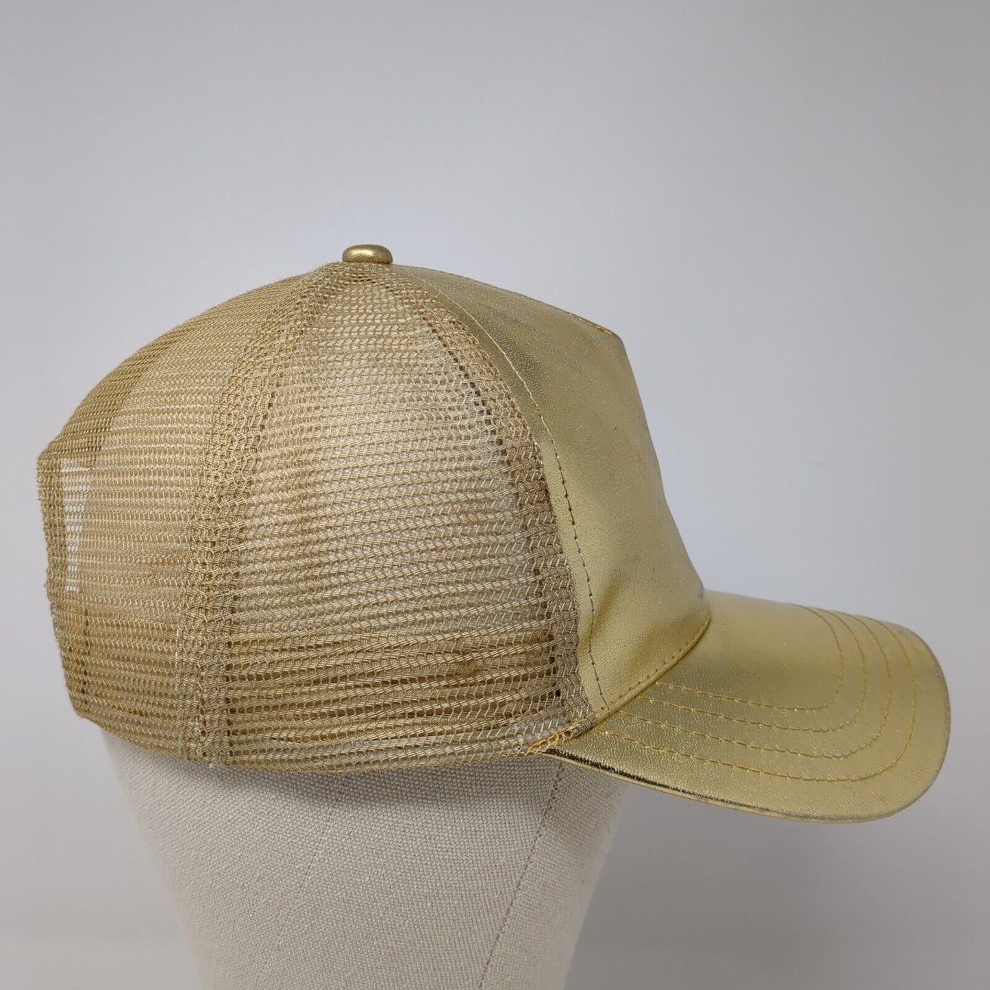 City Hunter Snapback Mesh Back Trucker Hat Multi One Size Metallic