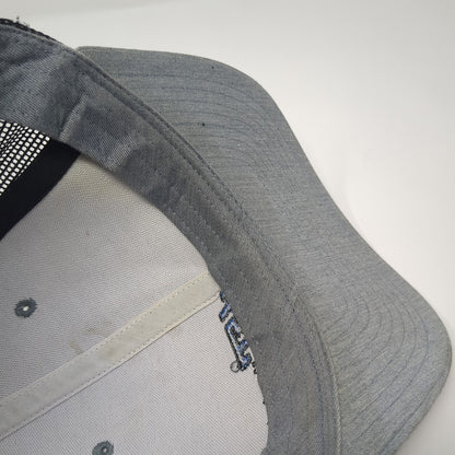 JST Manufacturing Snapback Trucker Hat Gray One Size Mesh Back 6 Panel