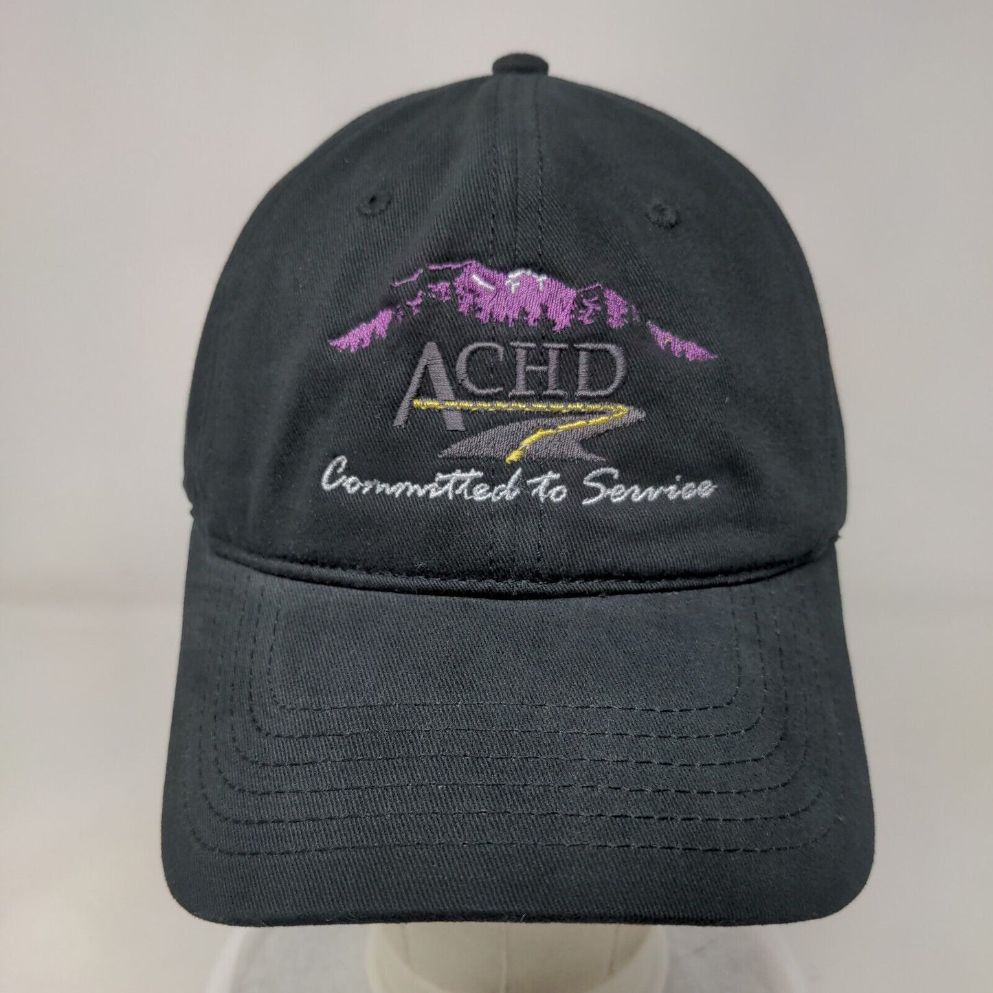 ACHD Committed To Service Strapback Hat Black OSFM Adjustable Otto