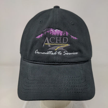 ACHD Committed To Service Strapback Hat Black OSFM Adjustable Otto