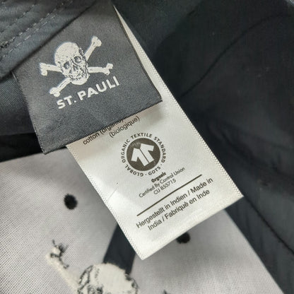 St. Pauli Baseball Cap Black One Size Skull Crossbones Organic Cotton Slide Hat