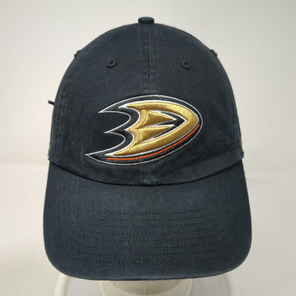 Anaheim Ducks NHL '47 Cap Black One Size Cotton Slideback Hat Logo Embroidered