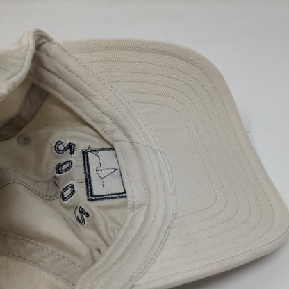 Arizona Jean Co Men's Slideback Hat Tan OSFA Vintage 2002 Embroidered Flag Logo