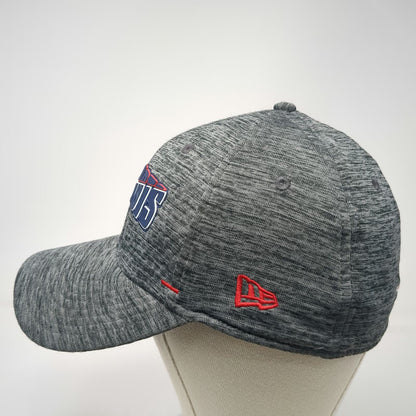 New Era New England Patriots NFL Hat Gray L Cap 39THIRTY Stretch Fit Blue Red