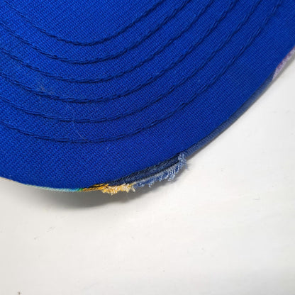 San Sun Boise Cascade Industrial Lumber 5 Panel Blue Floral One Size Hat Rope