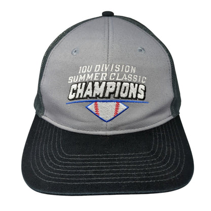 10U Division Summer Classic Champions Trucker Hat Gray One Size 6 Panel