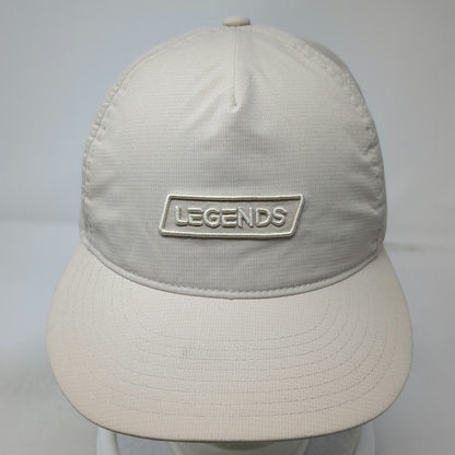 Legends 5 Panel Beige Hat One Size Snapback Polyester Work Hard Stay Humble