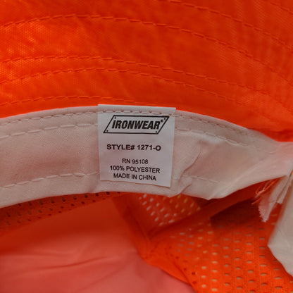 Ironwear Men's Boonie Hat Orange Reflective Safety 100% Polyester