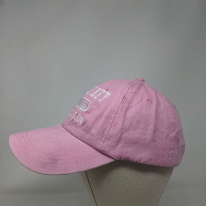 Petosky Michigan Est. 1879 Strapback Hat Pink One Size Adjustbale Embroidered