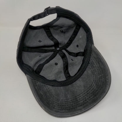 Camping Hair Don't Care Slideback Hat Gray One Size 6 Panel Adjustable