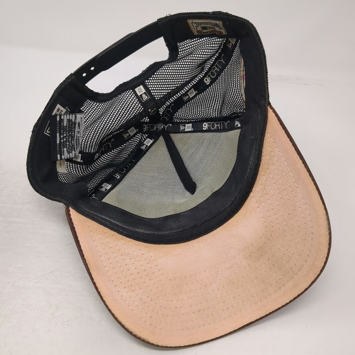 New Era Trucker Hat Black One Size MLB LA Dodgers 50th Anniversary Snapback