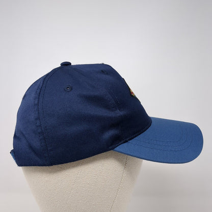 Sunset Strapback Hat Blue One Size Adjustable Embroidered Vented Holes 6 Panel