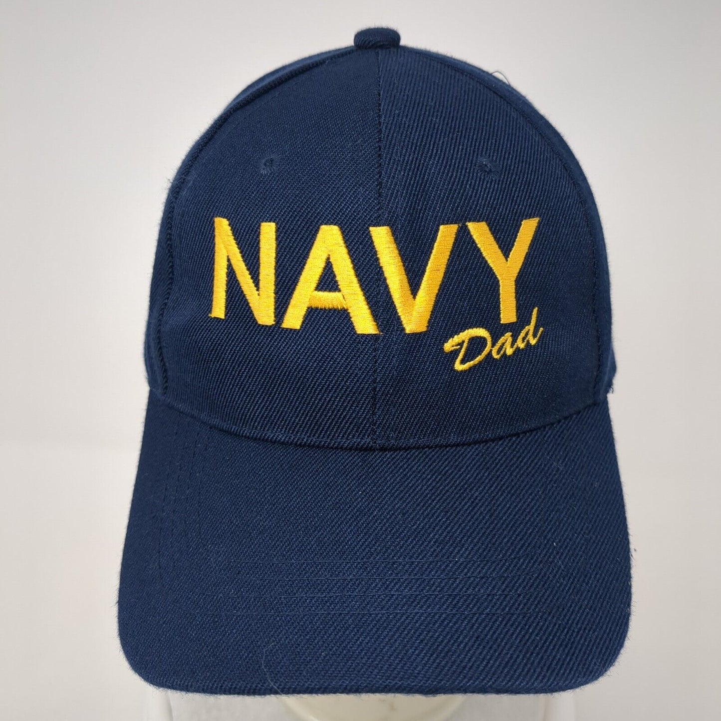 Navy Dad Strapback Hat Blue One Size Adjustable Embroidered Top Pro