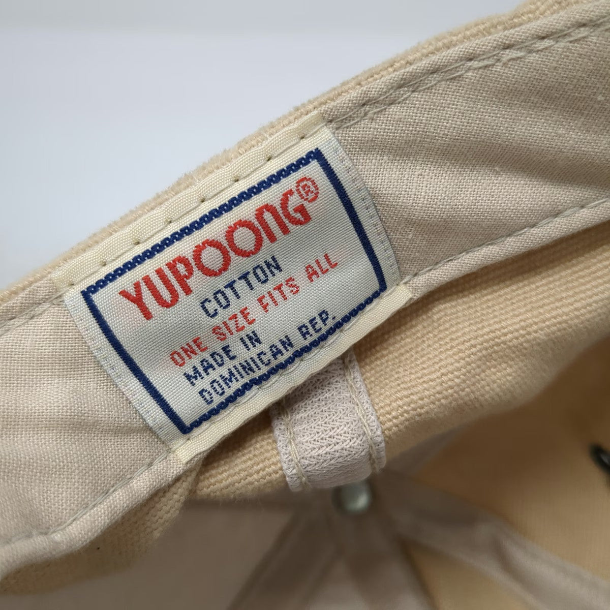 Yupoong Baseball Cap Beige Brown One Size Green ON Golfwear Slideback Hat Logo