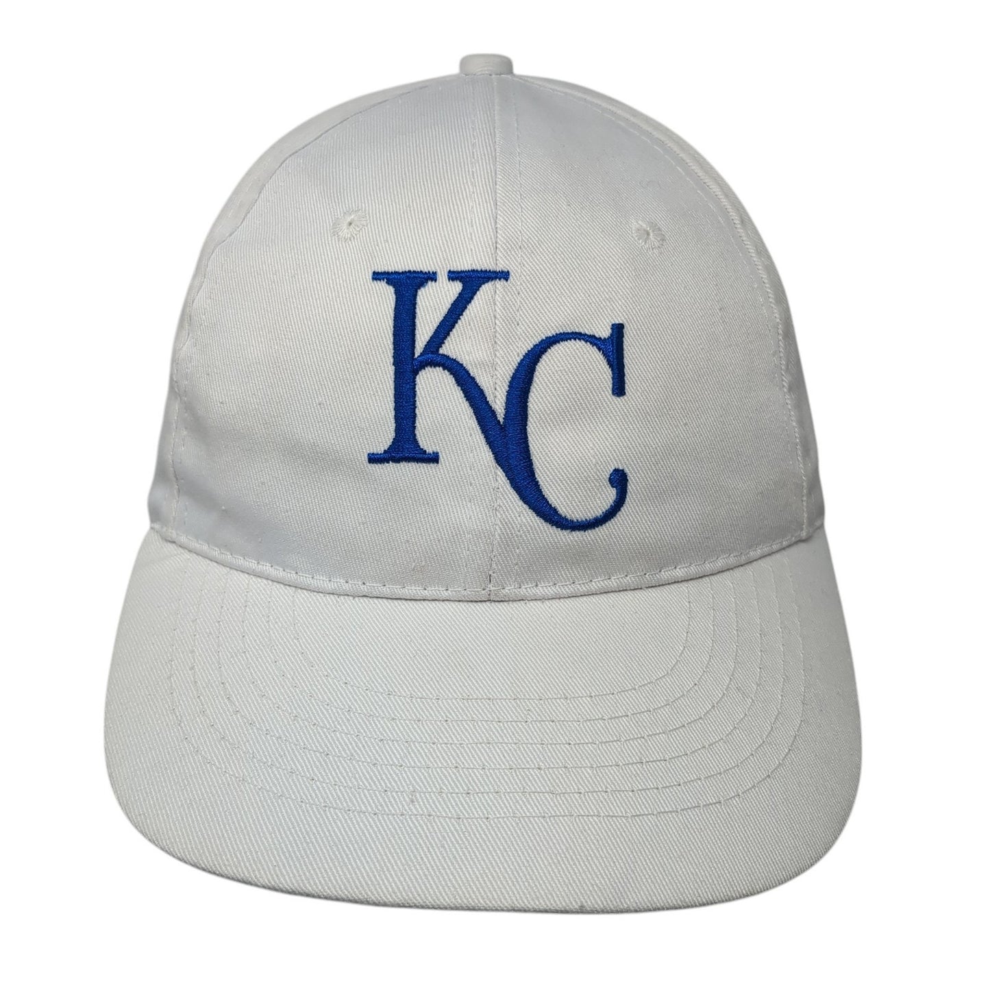 KC Edward Jones Strapback Baseball Cap White One Size Adjustable Embroidered
