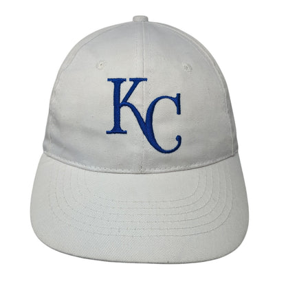 KC Edward Jones Strapback Baseball Cap White One Size Adjustable Embroidered