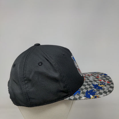 Sonic The Hedgehog Snapback Hat Multicolor One Size Embroidered 6 Panel SEGA