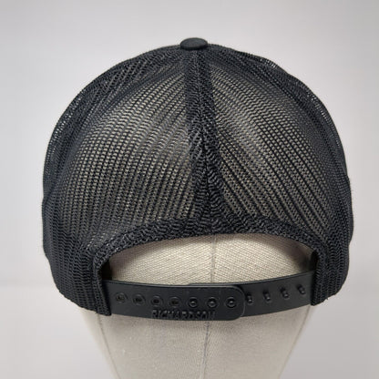 Letter T Logo Snapback Trucker Hat Black M/L Mesh Back Embroidered