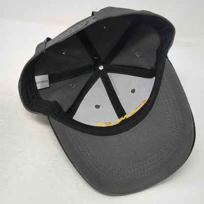 Stanley Snapback Hat Gray One Size Embroidered Adjustable Construction Tool Logo