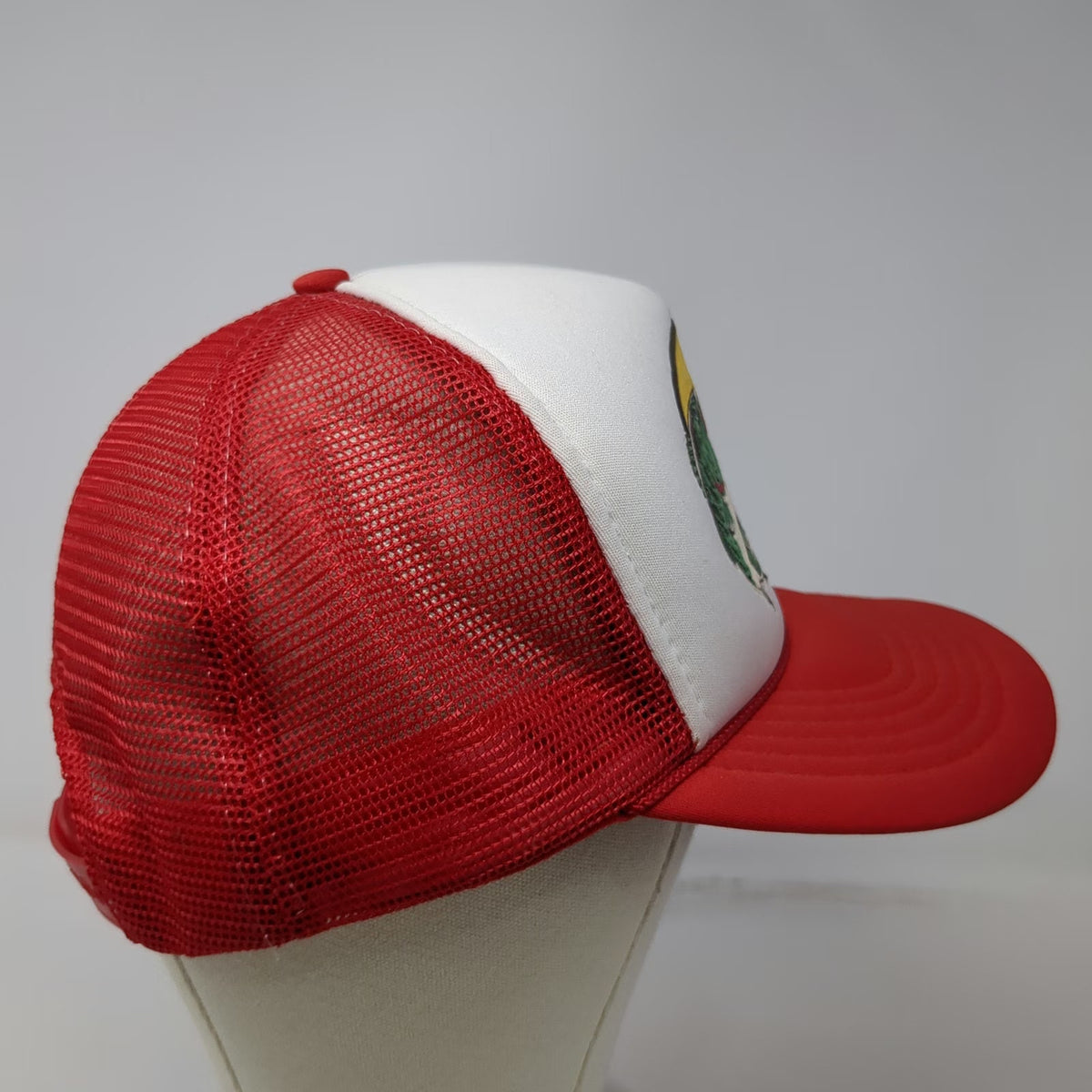 Bass Pro Shops Trucker Hat Red One Size Mesh Back Fishing Bass Logo