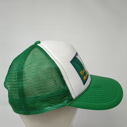 Viva Mexicooo!! Snapback Trucker Hat Green OS Adjustable Mesh Back Rope Otto